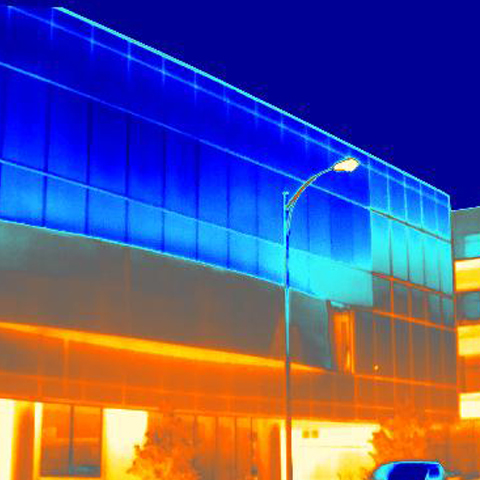 Thermal image of building